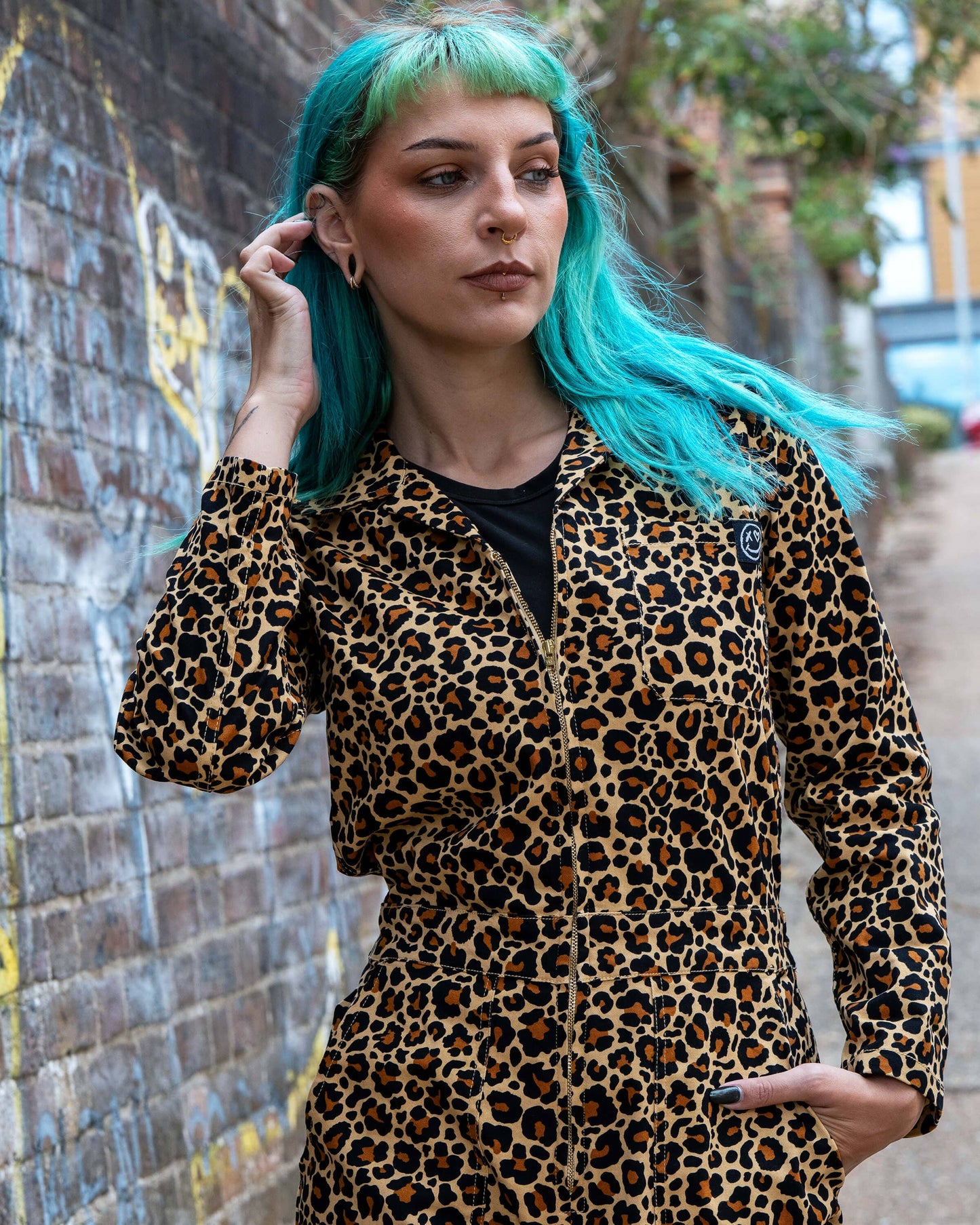 Classic Leopard Print Boiler Suit by Rebel Romance