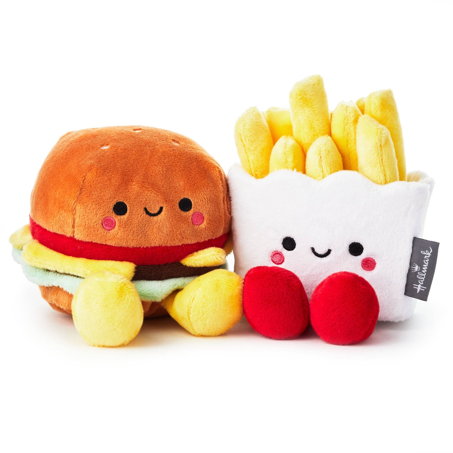 Burger & Fries Magnetic Soft Toy Pair