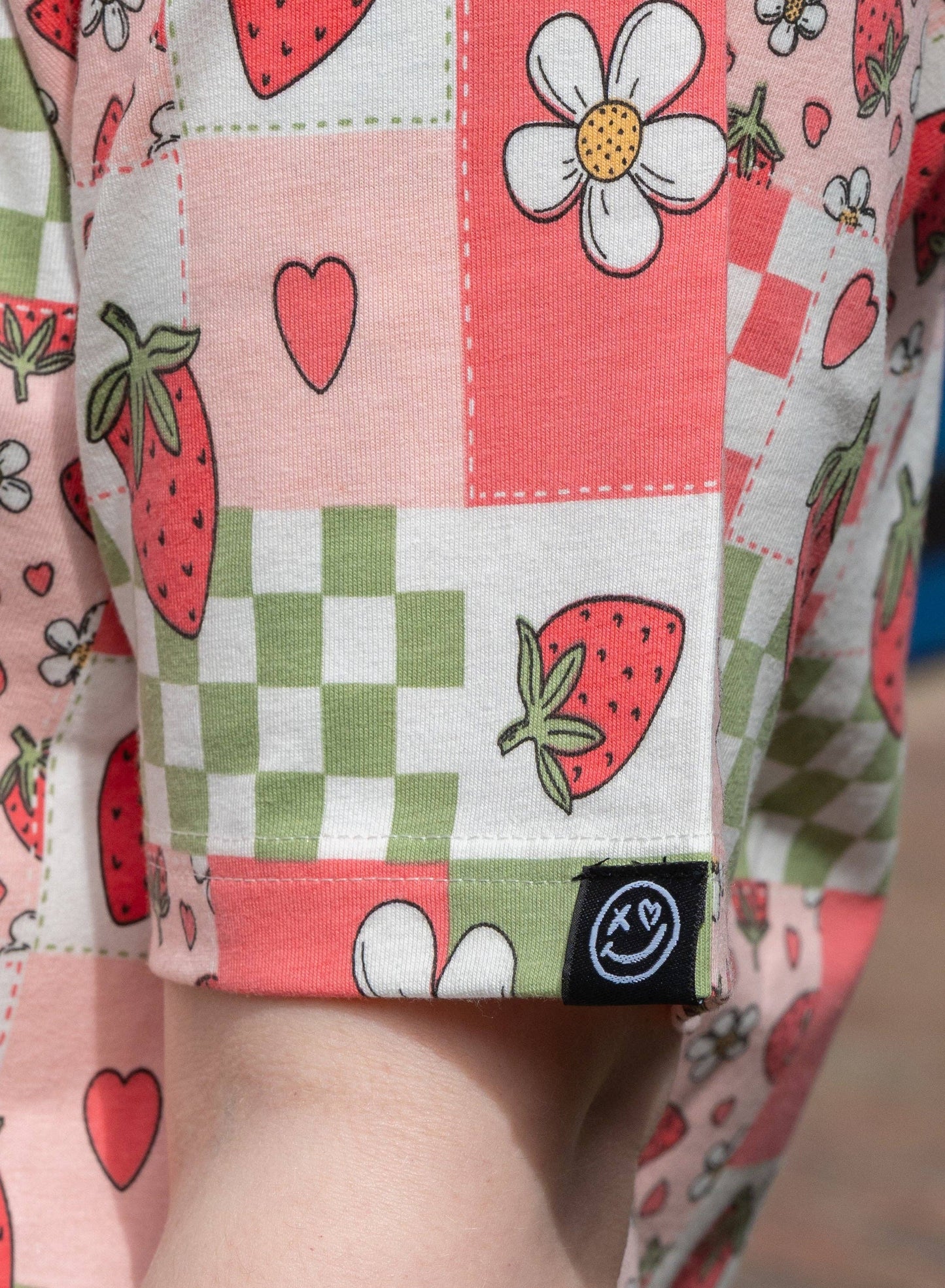Strawberry Picnic Cropped Boxy Tee By Rebel Romance