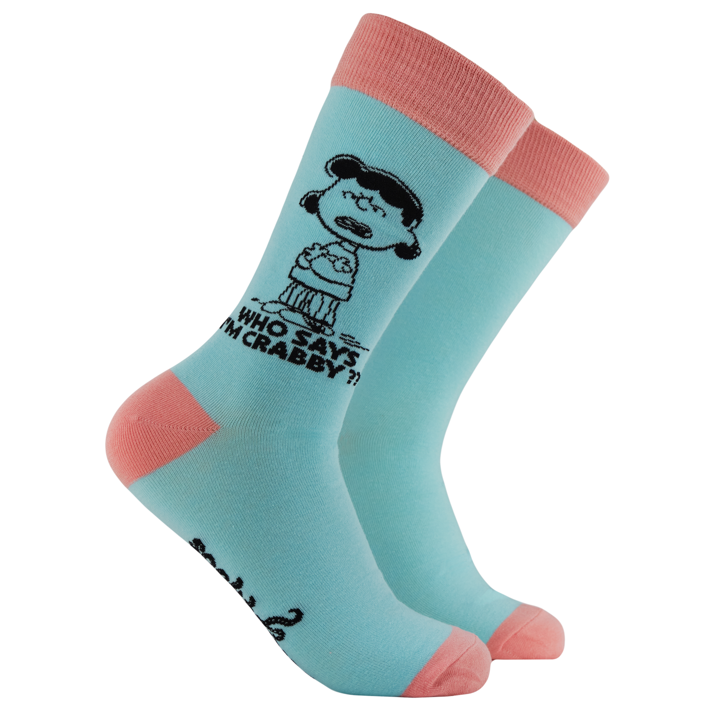 Who Says I'm Crabby Peanuts Crew Socks