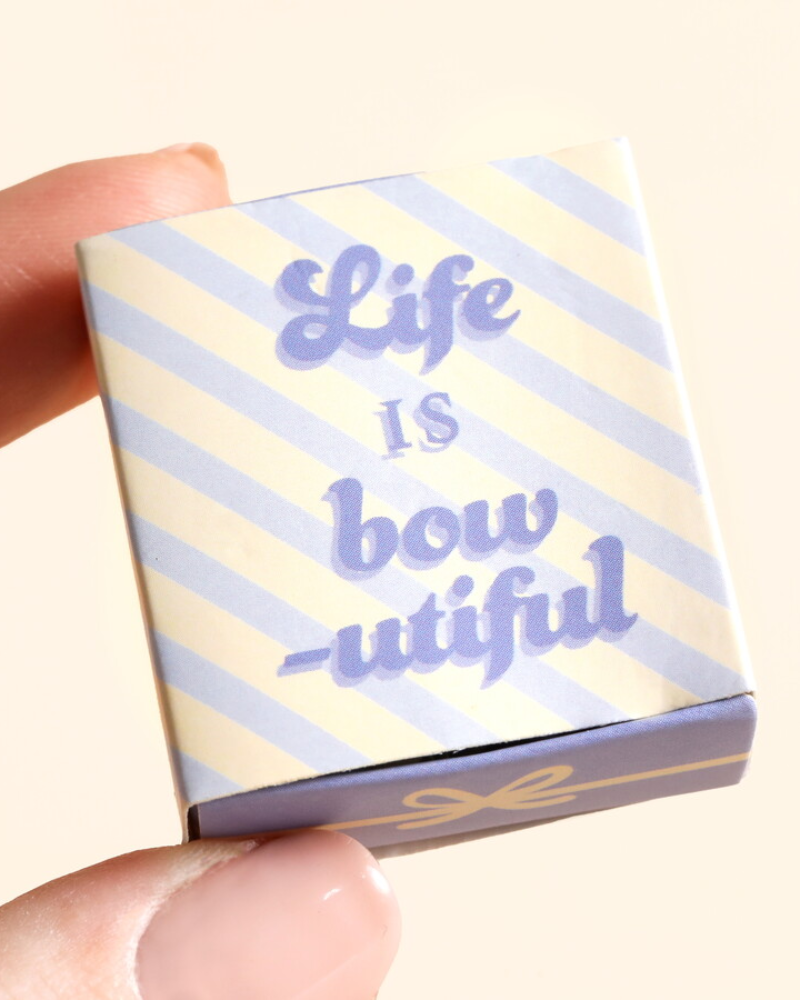 Tiny Matchbox Ceramic Tokens: Bow