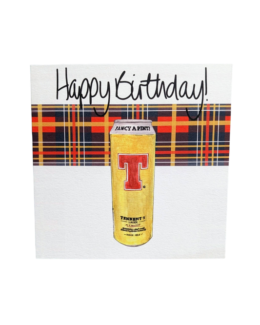 Tartan Tennants Birthday Card