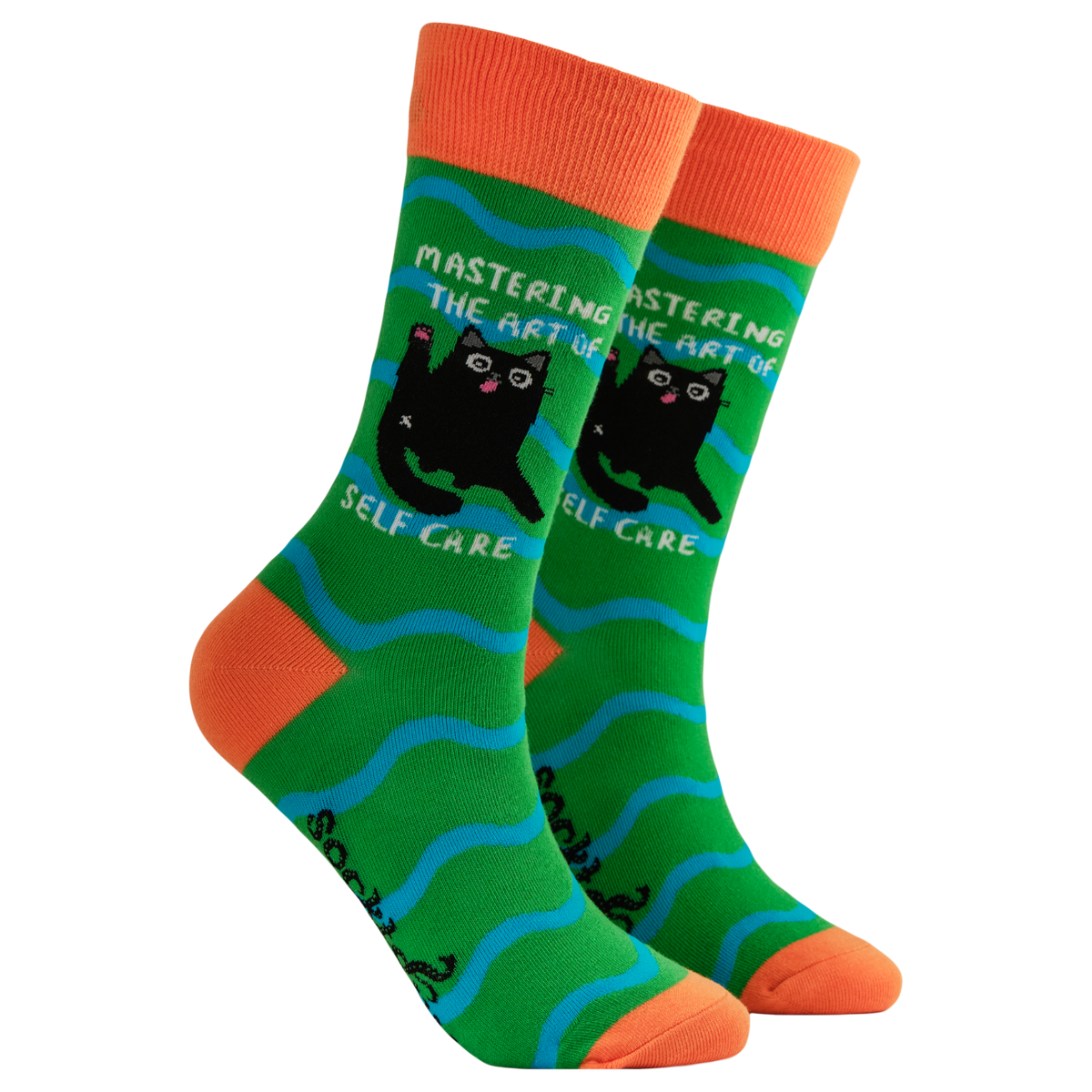 Mastering the Art of Self Care Socks in Green