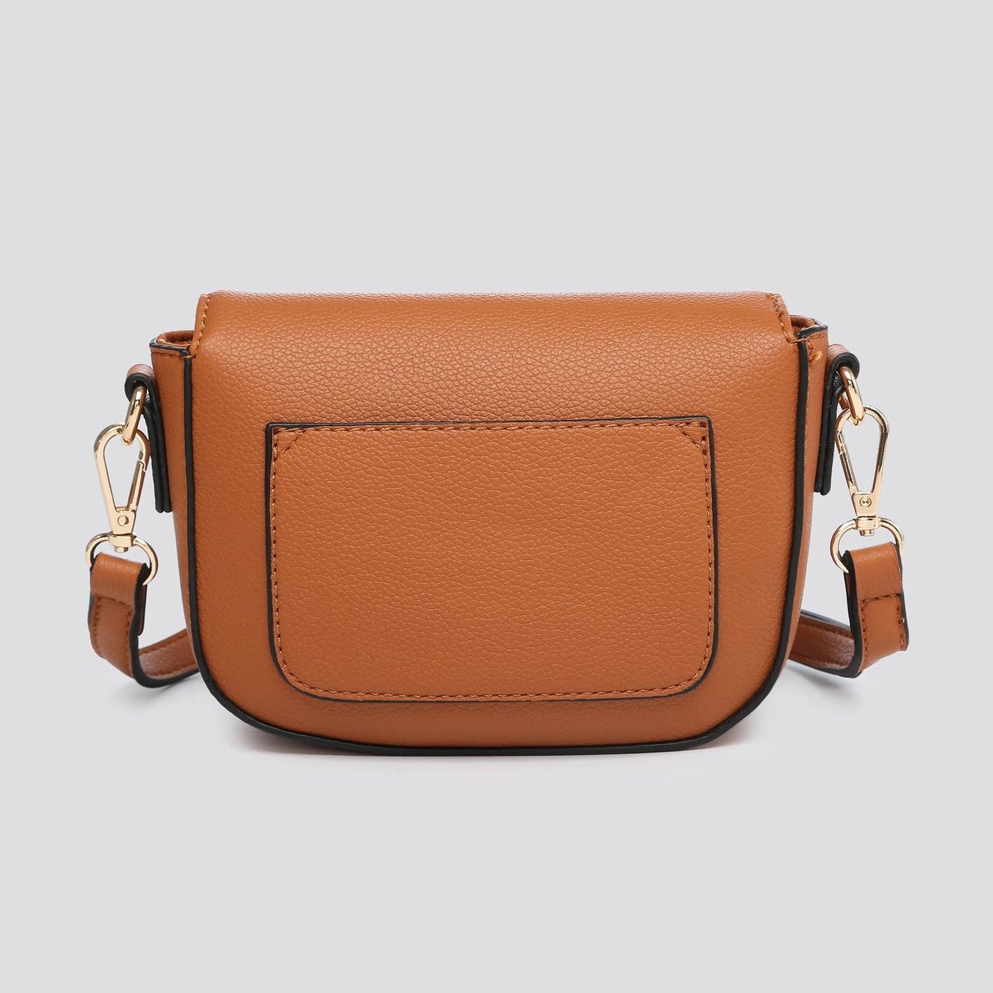 Mini Crossbody Bag with Twist Lock in Red