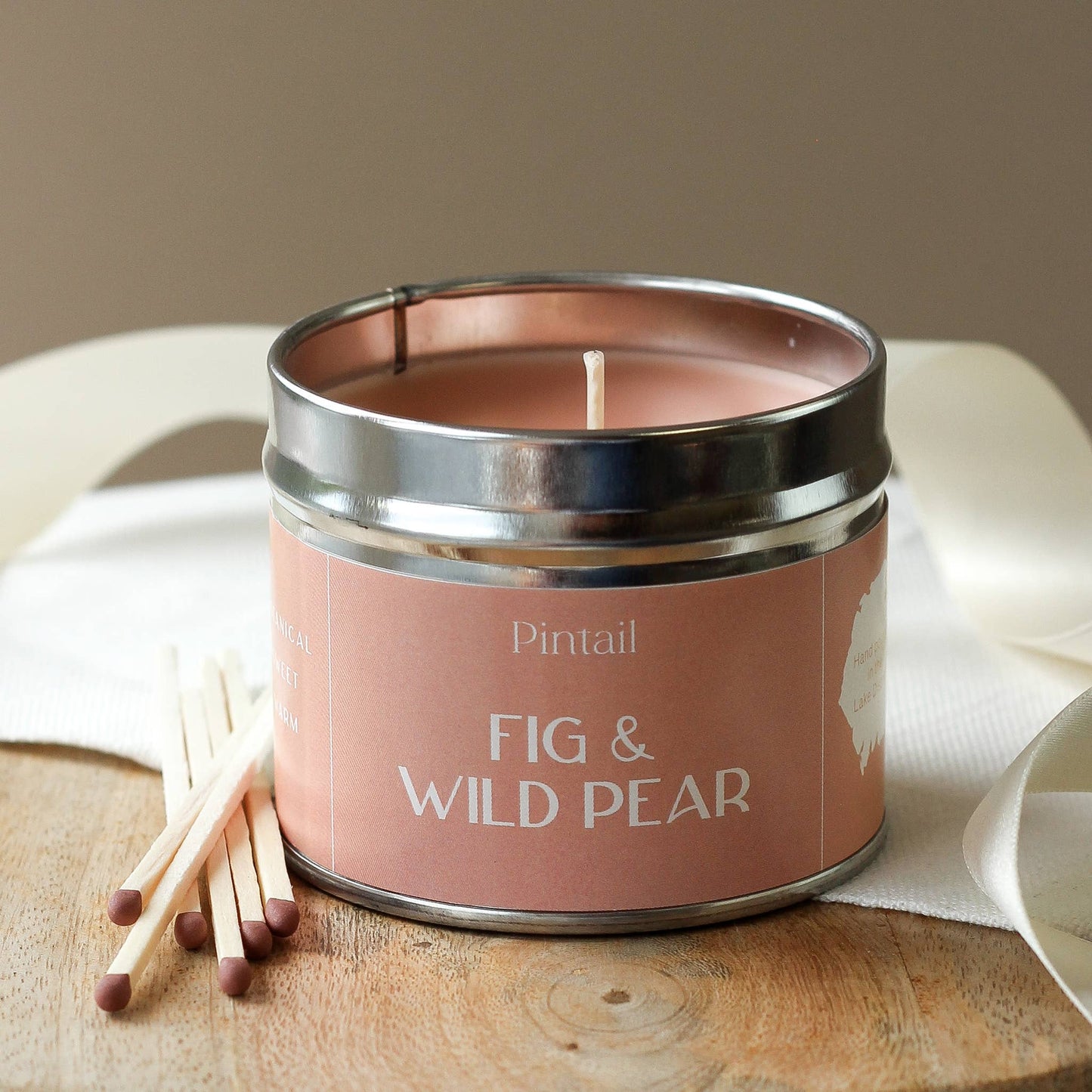 Fig and Wild Pear Classic Tin Candle