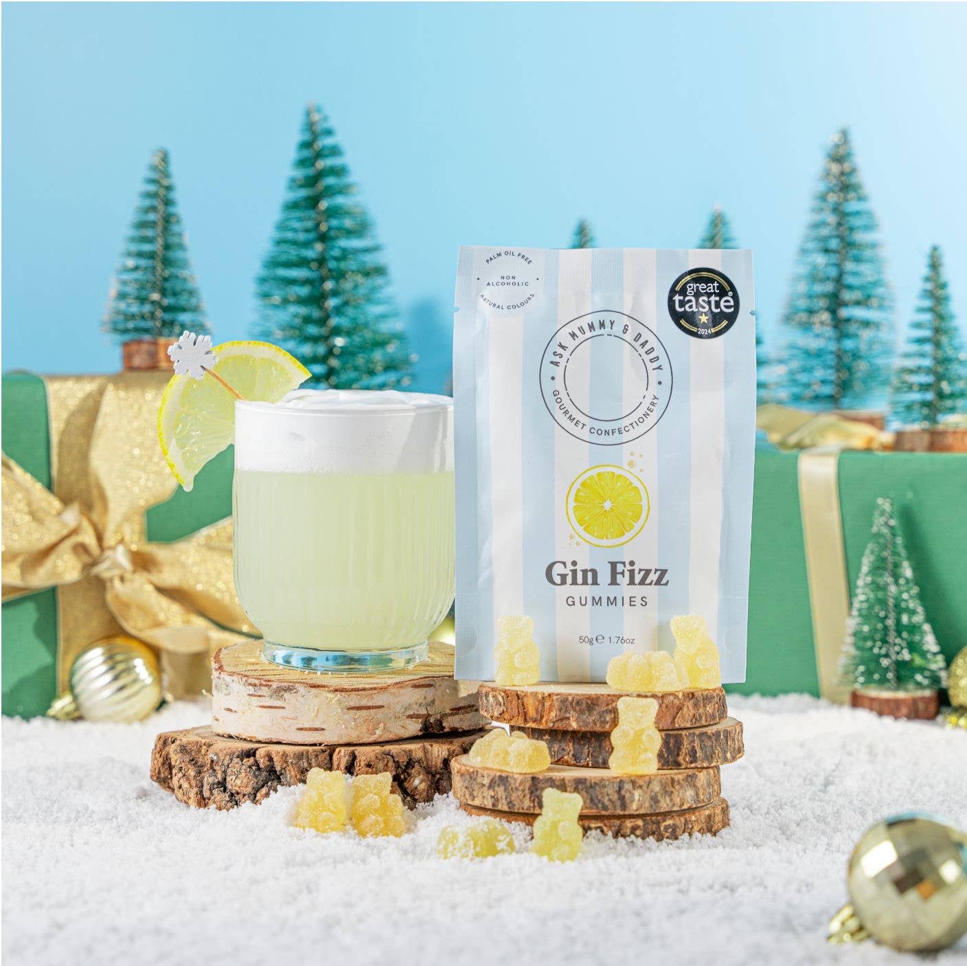 Gin Fizz Gummy Bears Zero Alcohol