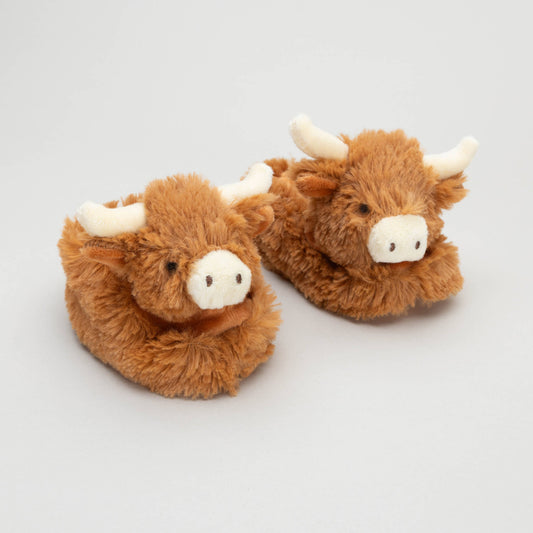 Highland Cow Soft Slippers 0 to 6 Months