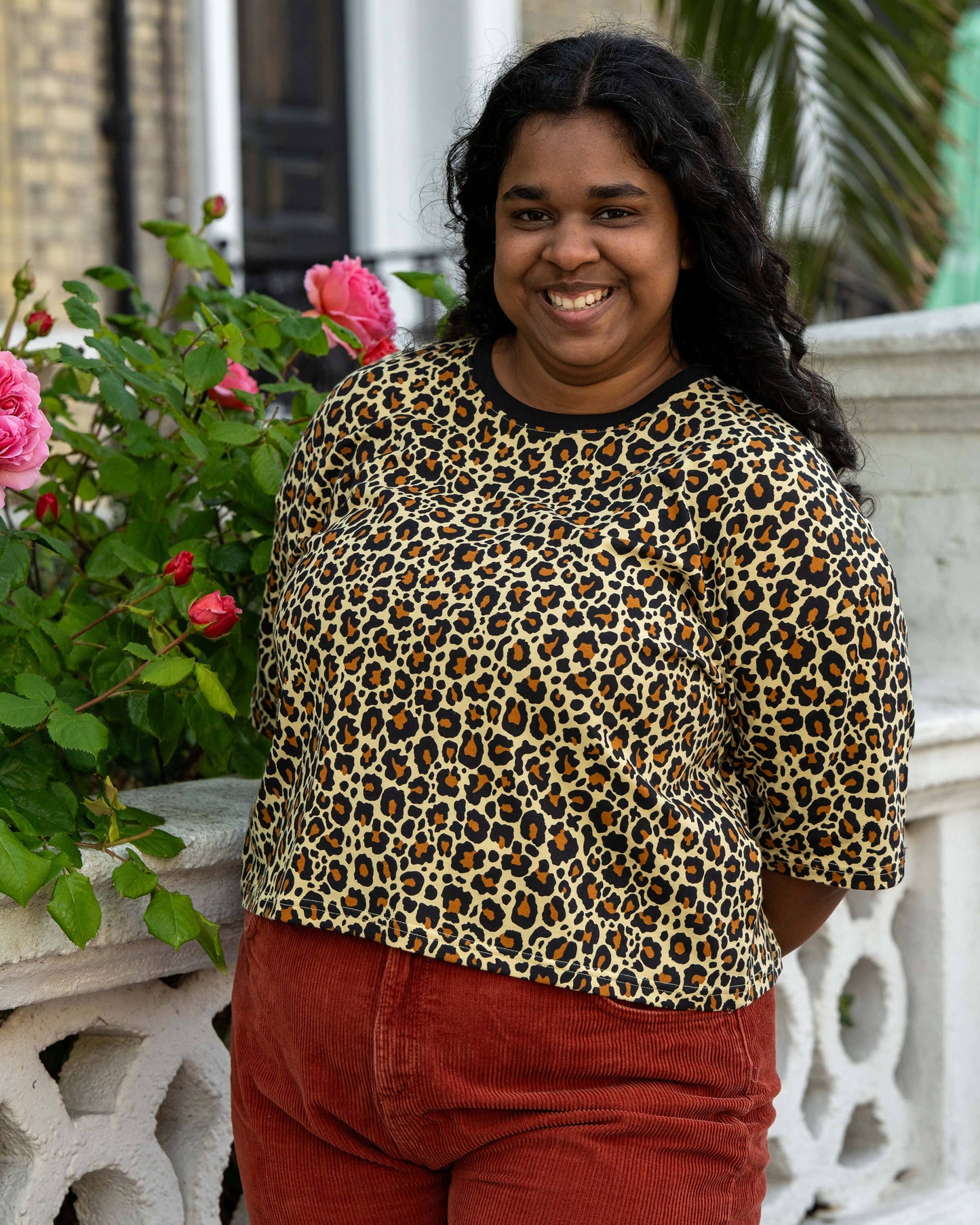 Classic Leopard Cropped Boxy Tee By Rebel Romance