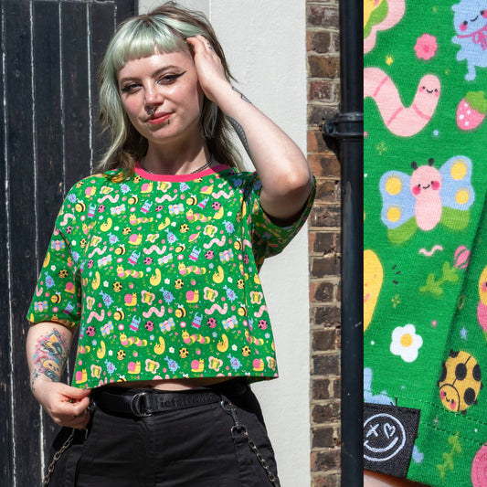 Bugs Cropped Boxy Tee by Rebel Romance x Dipstick Store