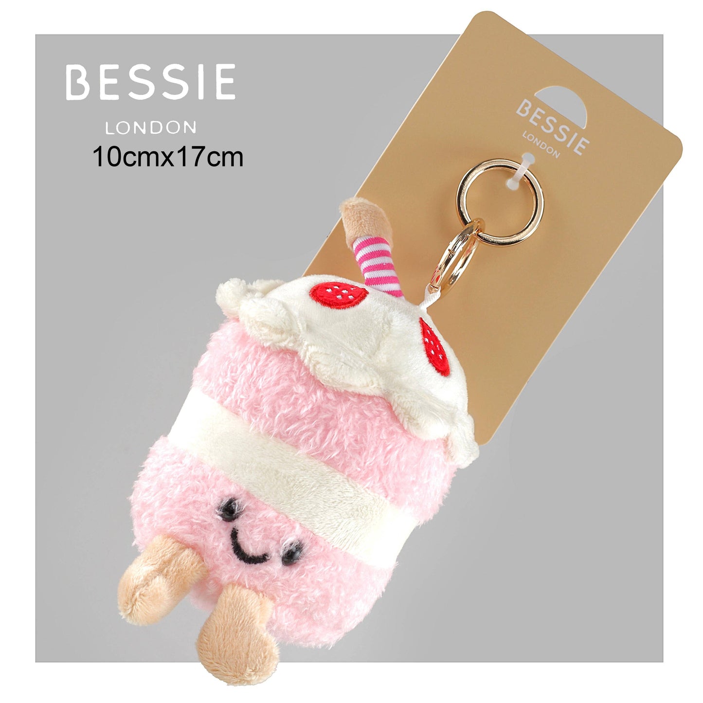 Plush Birthday Cake Bag Charm
