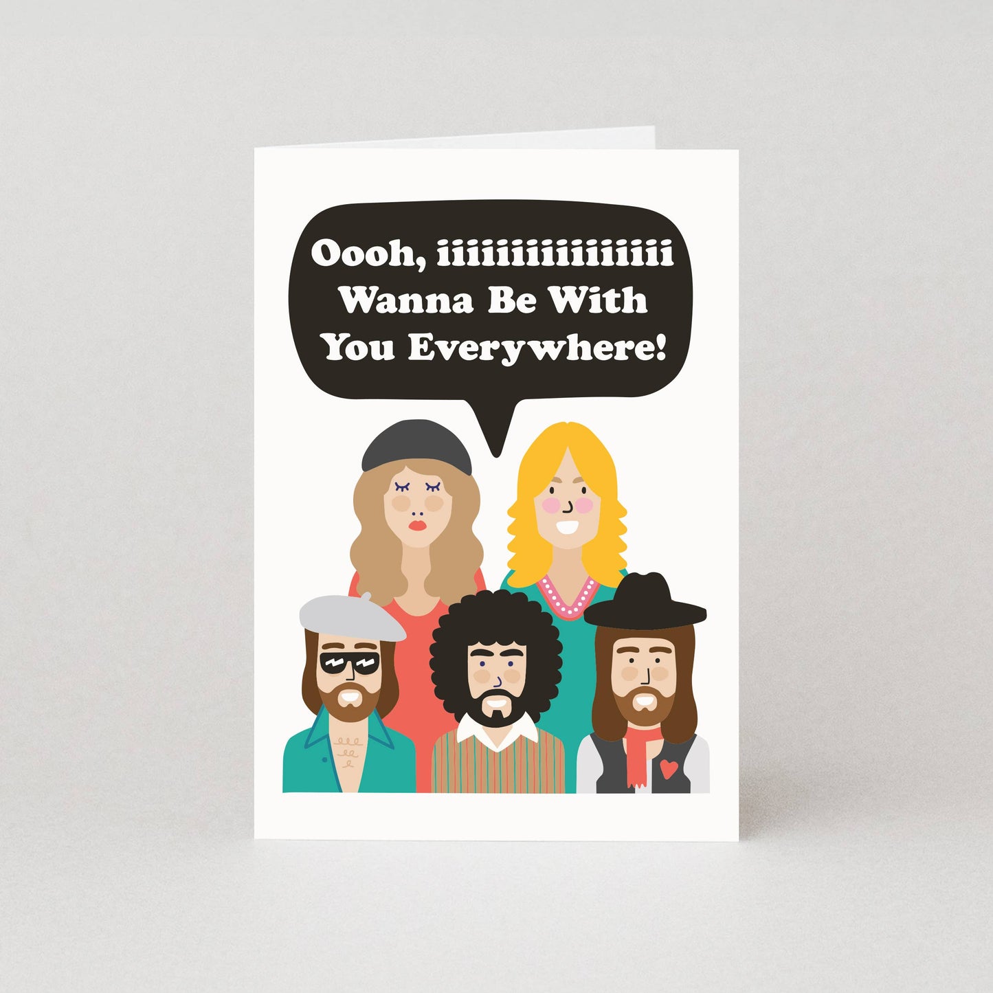 Be With You Everywhere Fleetwood Mac Greeting Card