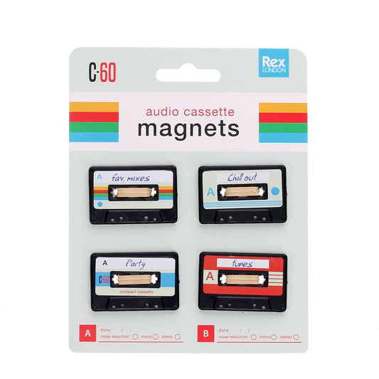 Mini Cassette Magnets Set of 4