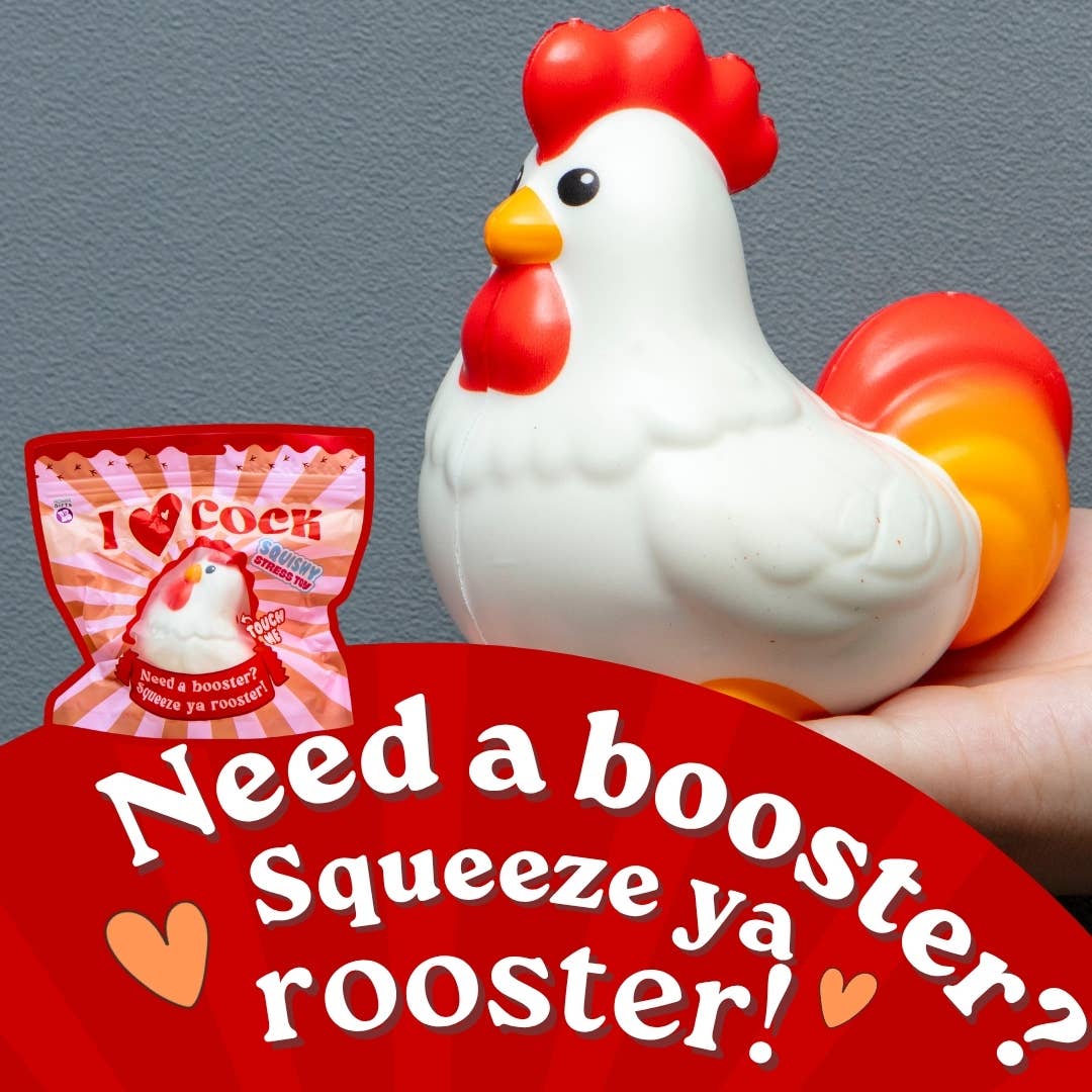 Squishy I Love Cock Cockerel Stress Toy