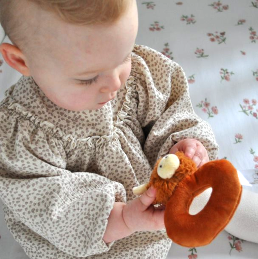 Highland Cow Baby Plush Rattle
