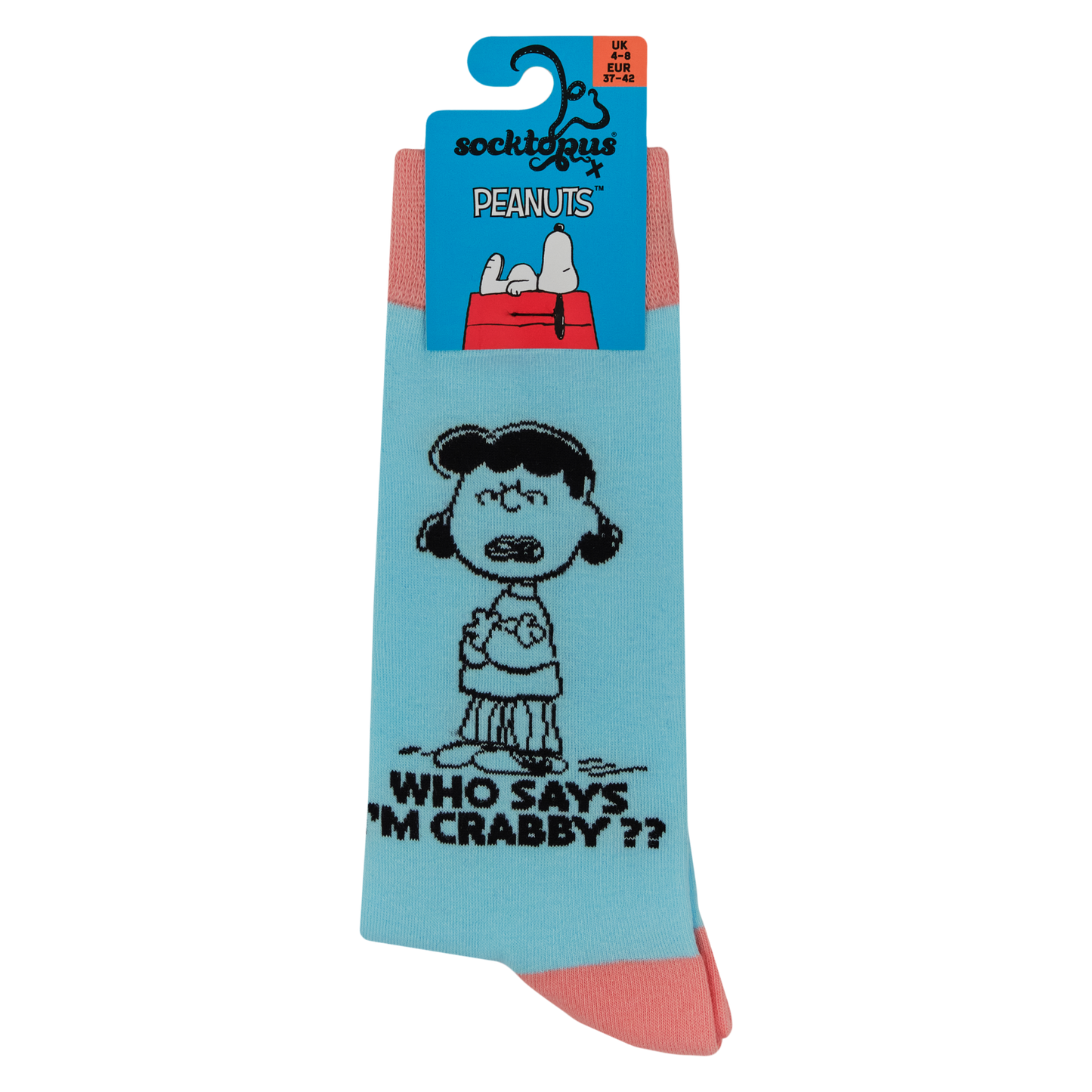 Who Says I'm Crabby Peanuts Crew Socks