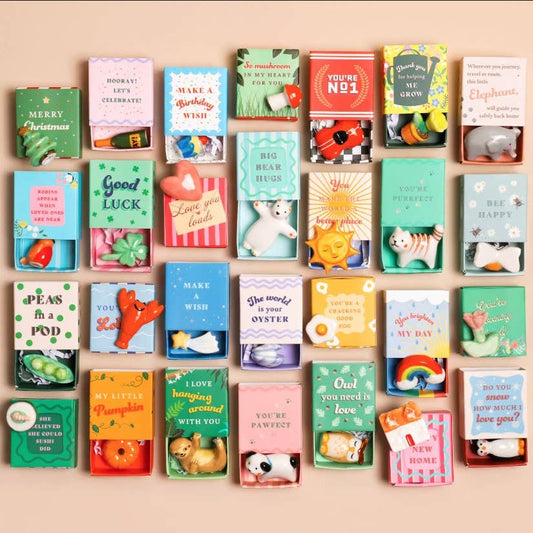 Tiny Matchbox Ceramic Tokens: Plant Pot