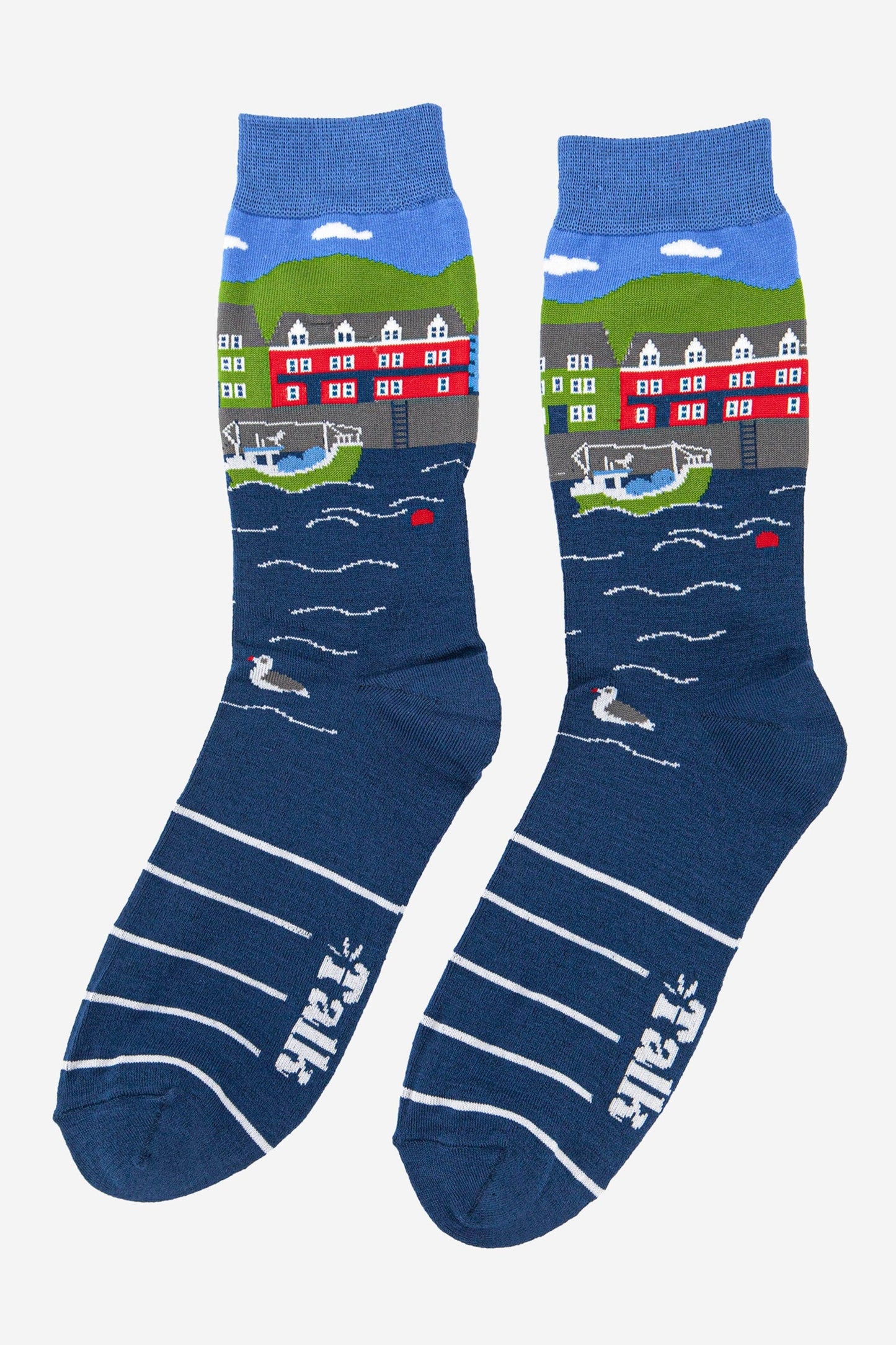 Fishing Village Bamboo Socks