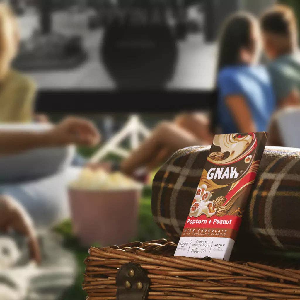 Great Taste Award Popcorn & Peanut Milk Chocolate Bar | 80g