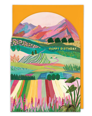 Flower Fields Greeting Card
