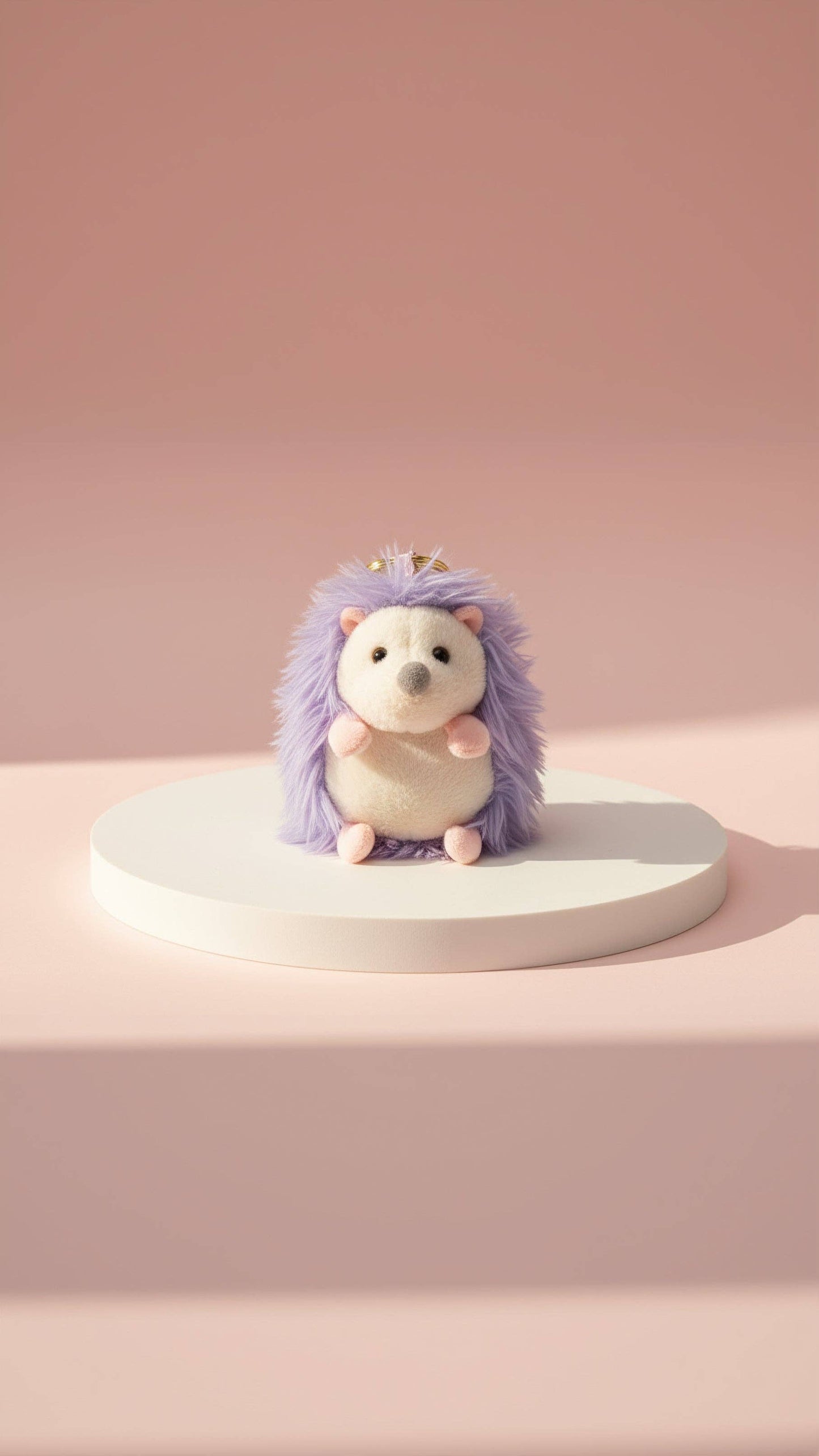 Hedgehog Bag Charm in Purple or White