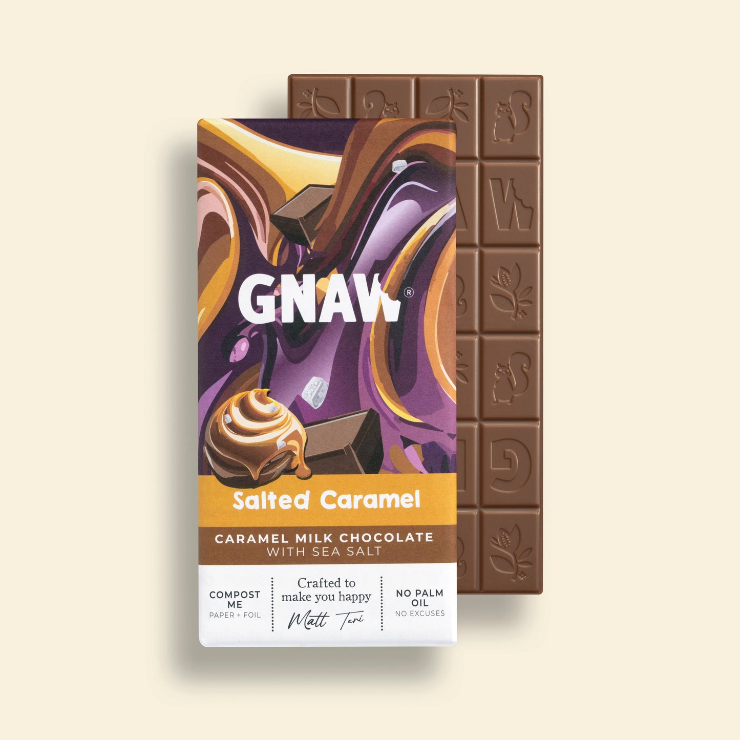 Salted Caramel Milk Chocolate Bar | 80g