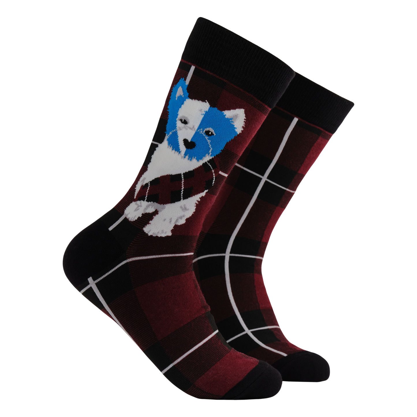 Braveheart Westie Dog Crew Socks