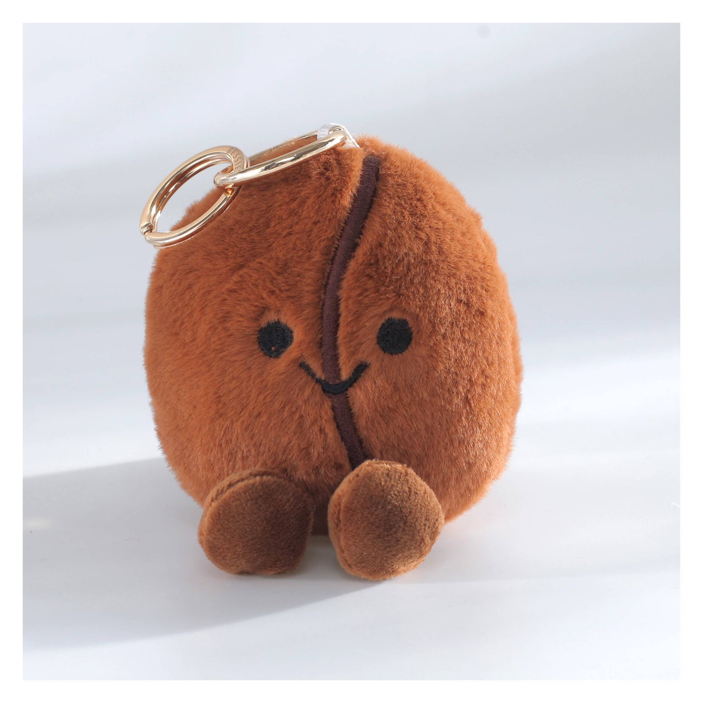 Plush Coffee Bean Bag Charm