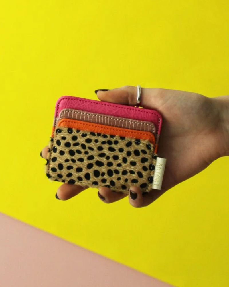 Animal Cheetah Print Card Holder