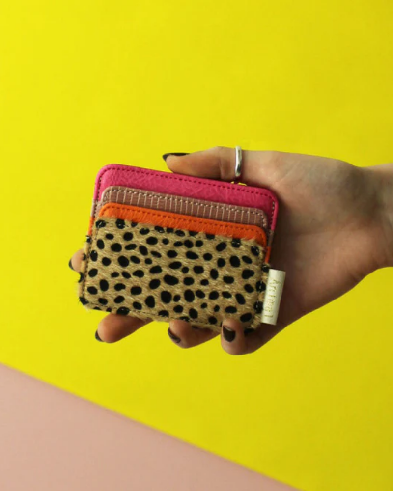 Animal Cheetah Card Holder