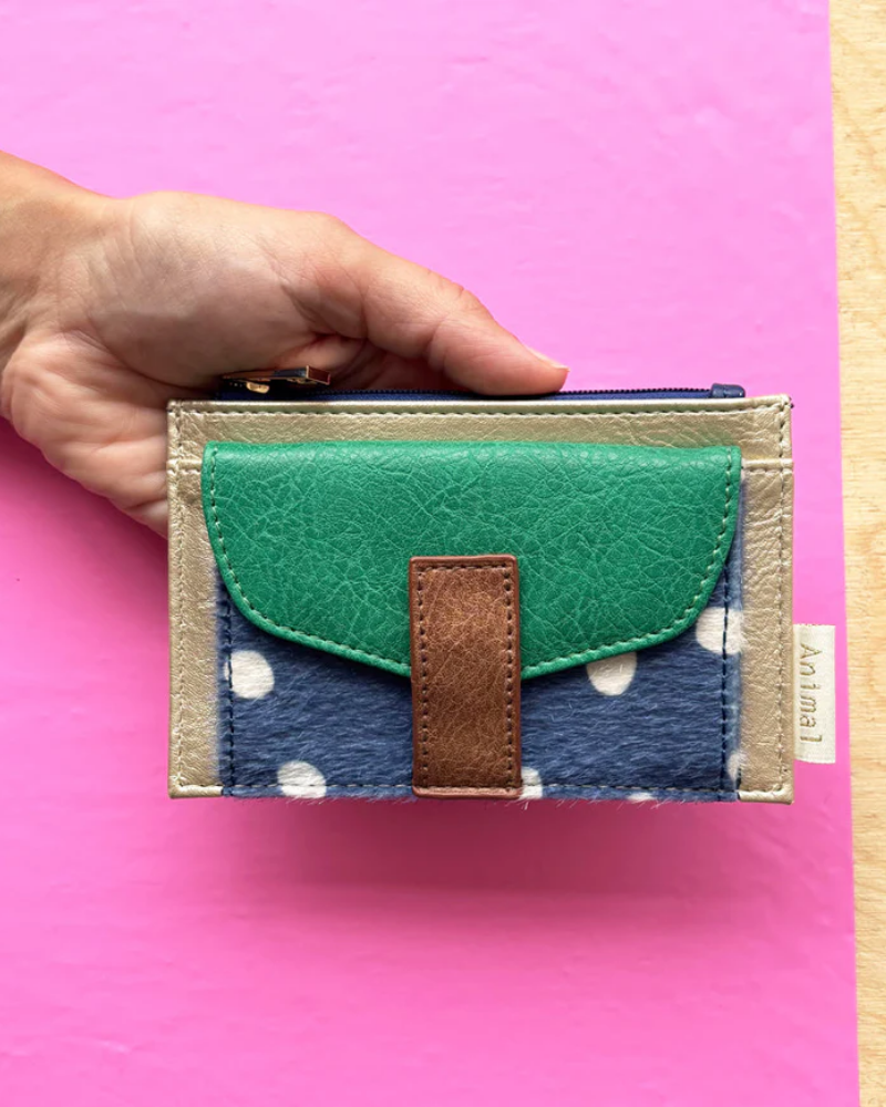 Animal Spotty Print Zip Purse