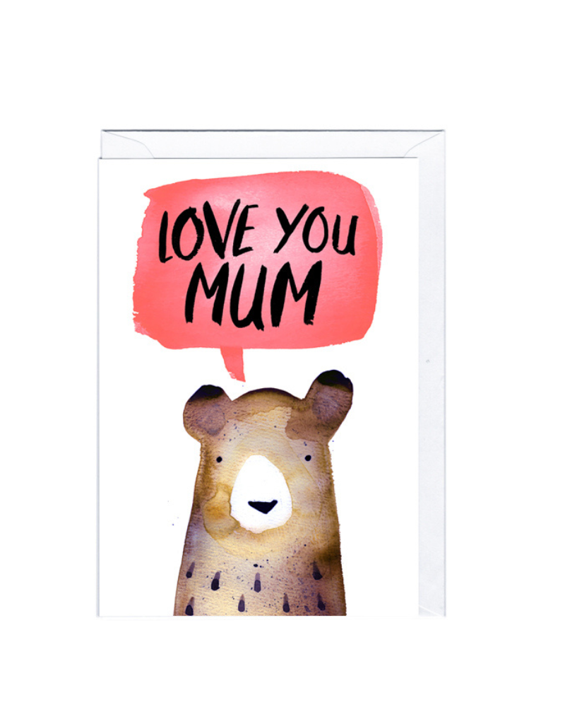 Love You Mum Greeting Card