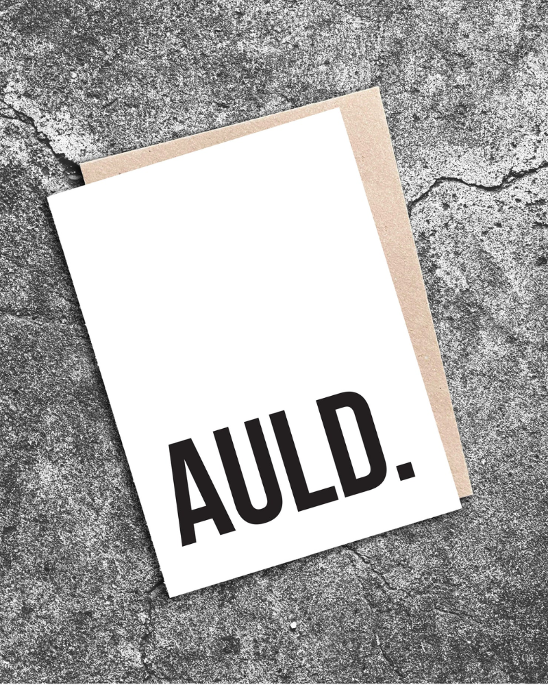 Auld. Scottish Greeting Card