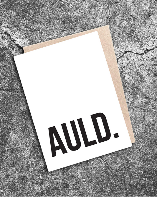 Auld. Scottish Greeting Card