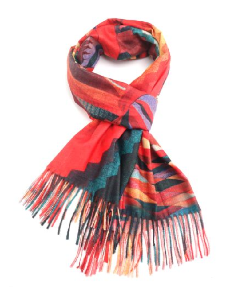 Artist Picasso Scarf in Orange