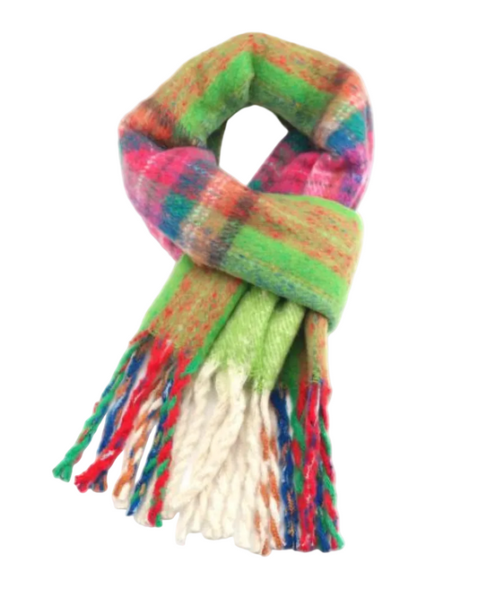 Grace Tartan Blanket Scarf Assorted