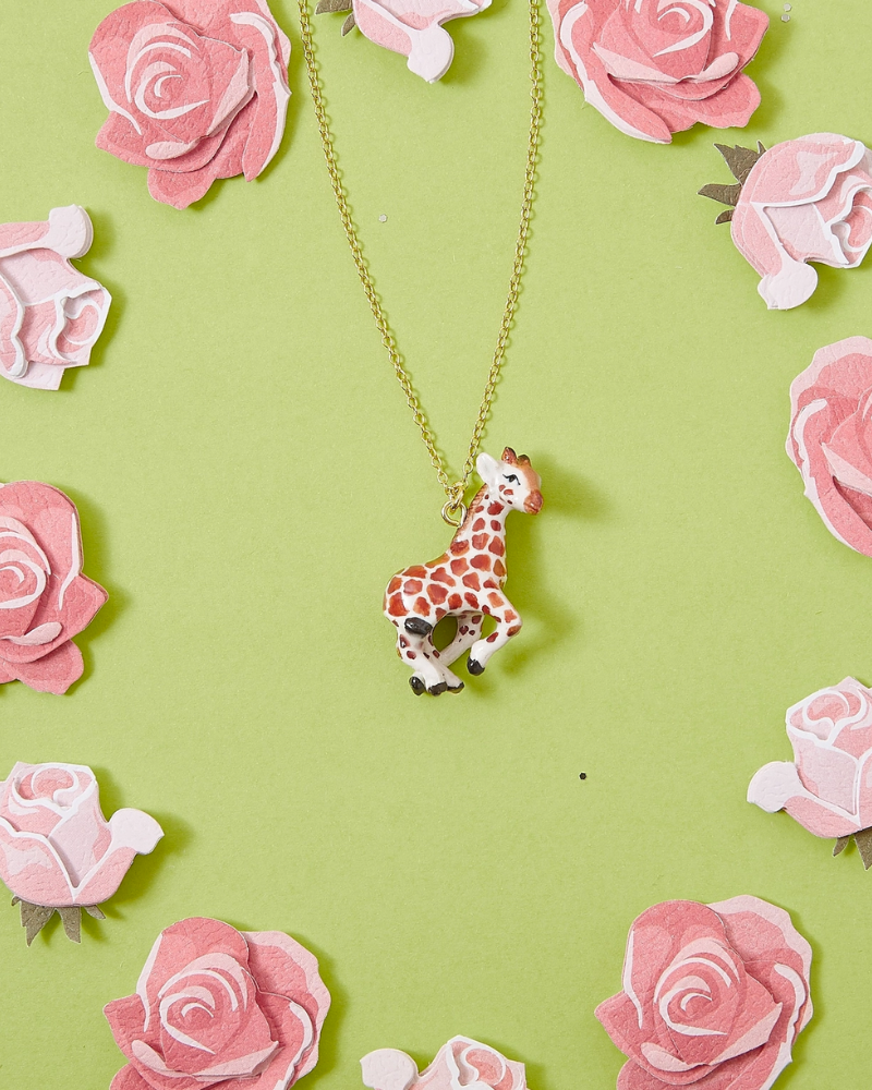 Baby Giraffe Porcelain Necklace by Camp Hollow