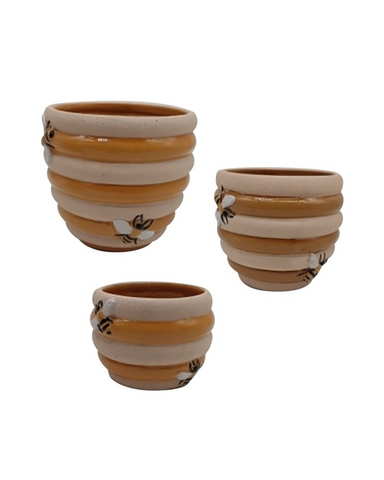 Bee Hive Plant Pots Assorted Sizes