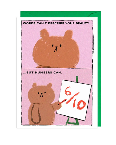 6 out of 10 Love Greeting Card