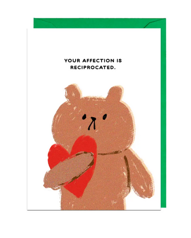Affection Reciprocated Greeting Card