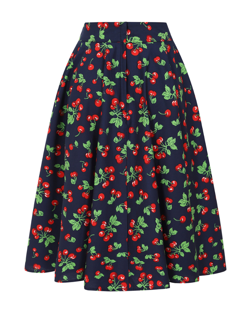 Cary Cherry Swing Skirt