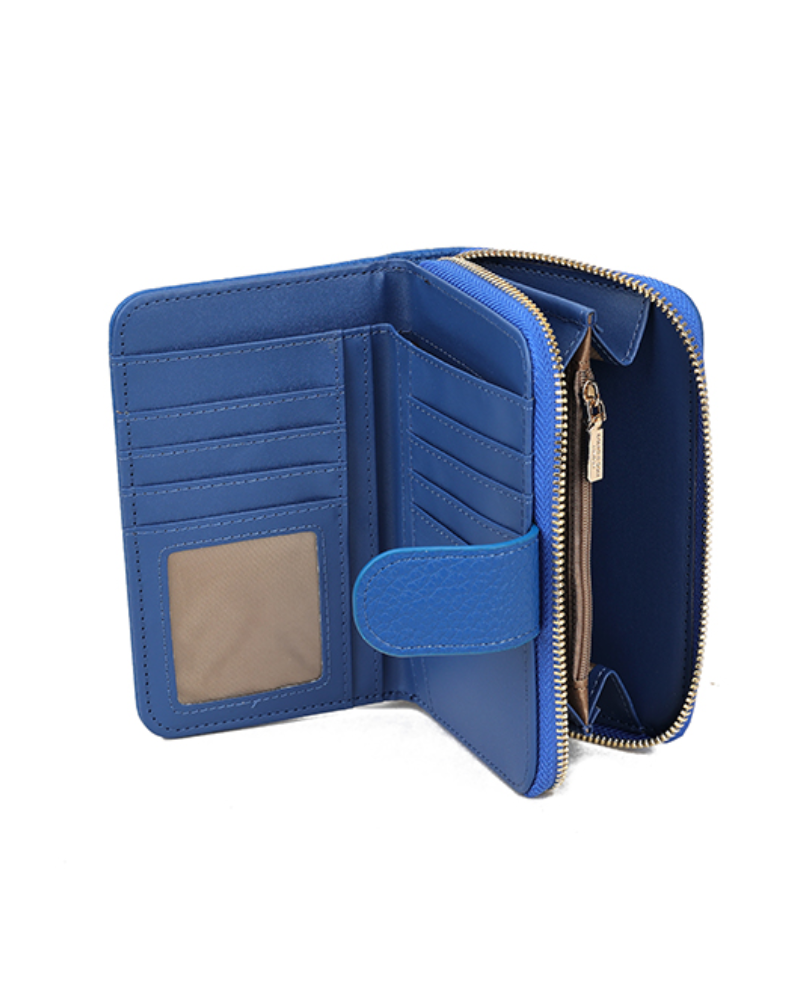 Fold Over Zipper Purse And Card Holder