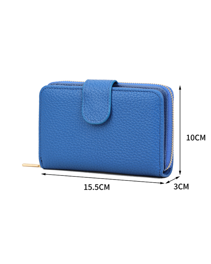 Fold Over Zipper Purse And Card Holder