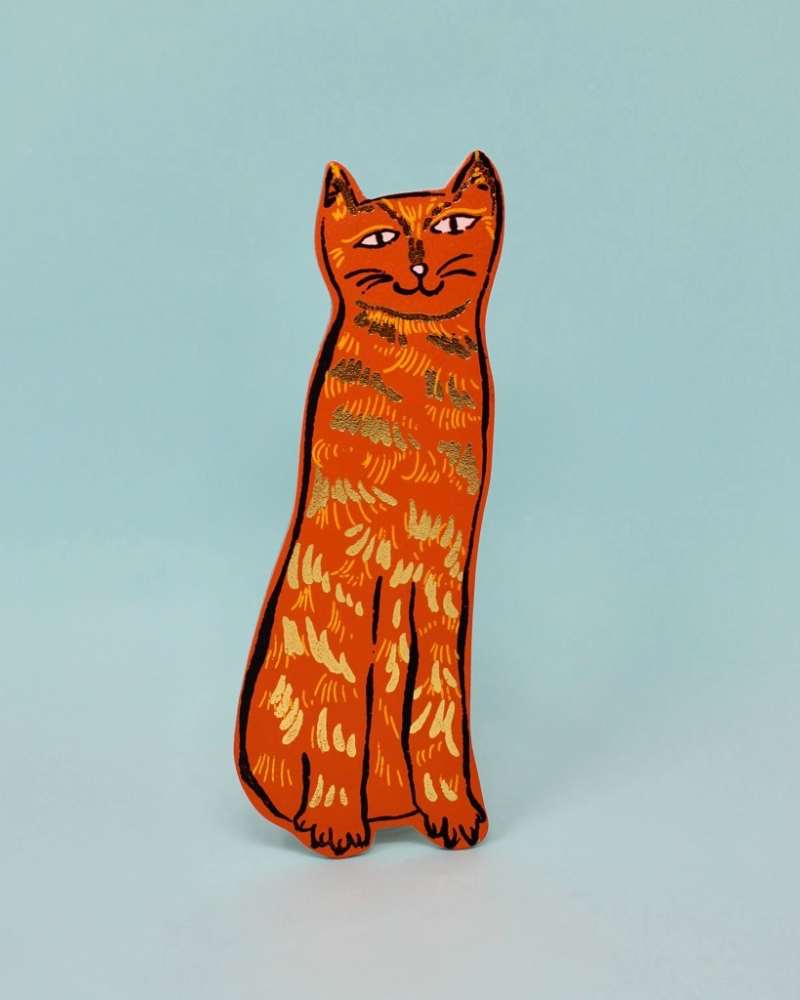 Cat Tails Leather Bookmark by Ark