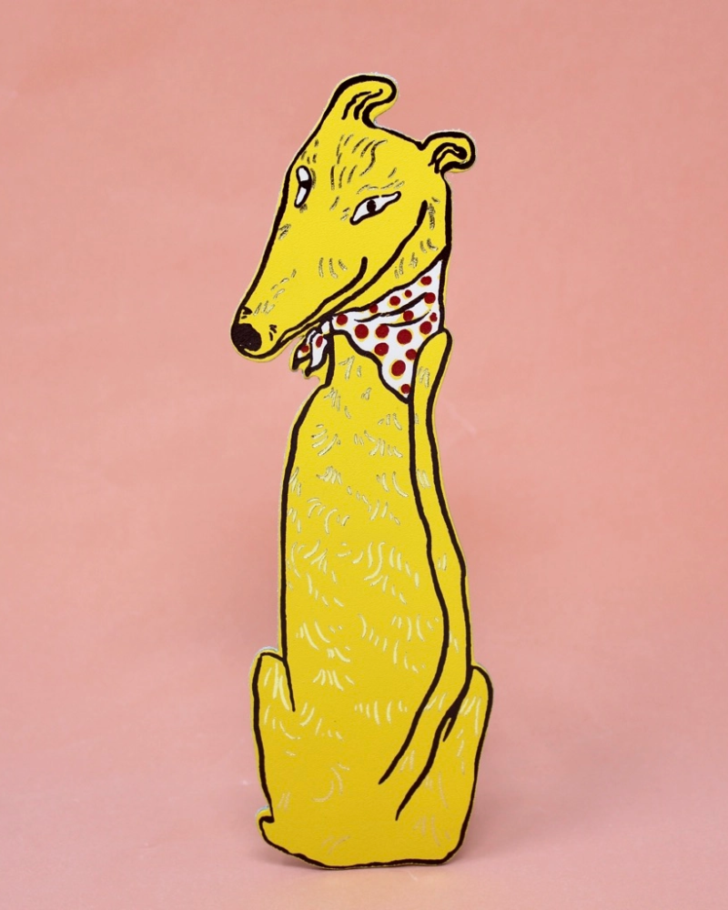 Dog Tails Leather Bookmark by Ark