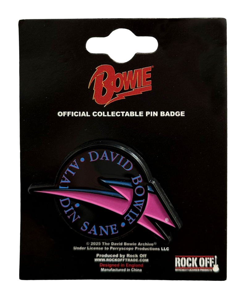 David Bowie Aladdin Zane Pin Badge