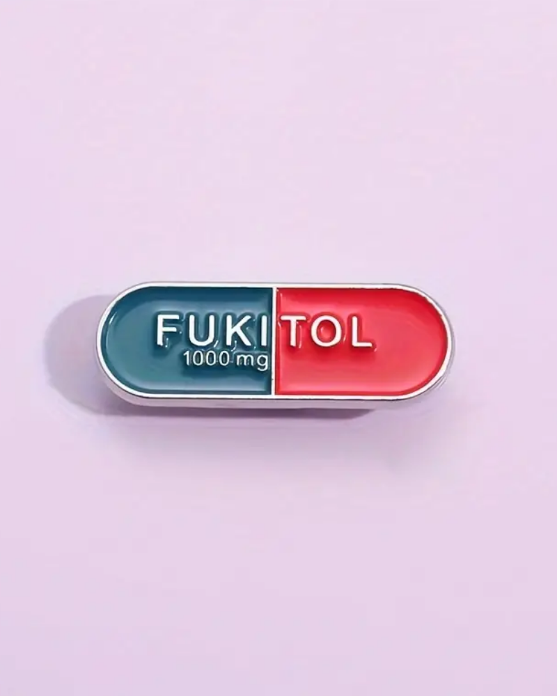 Fukitol Enamel Pin Badge Brooch