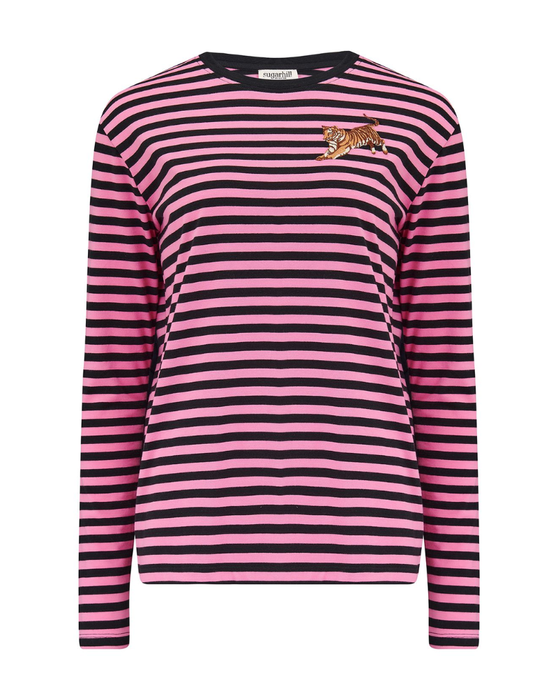 Brunswick Leaping Tiger Stripe Top by Sugarhill Brighton