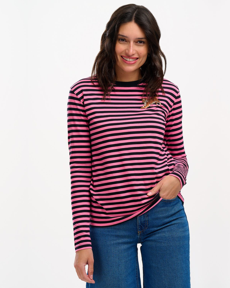 Brunswick Leaping Tiger Stripe Top by Sugarhill Brighton