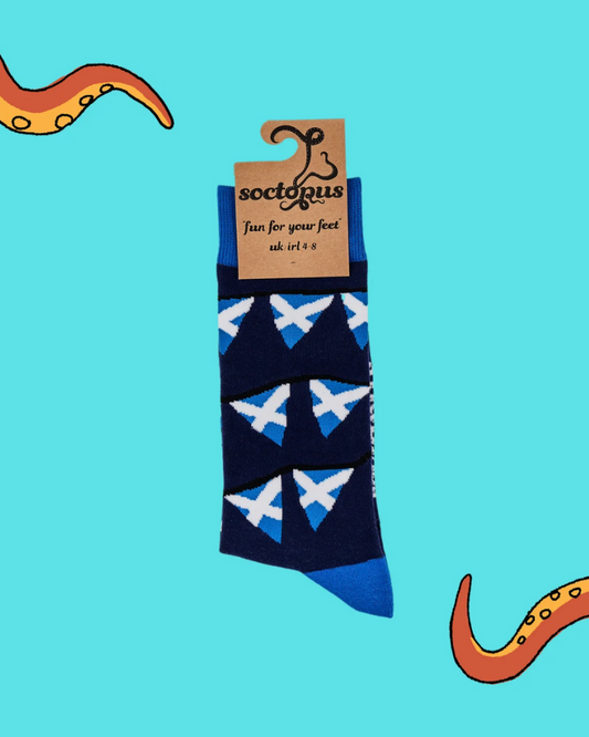 Scottish Flag Bunting Crew Socks