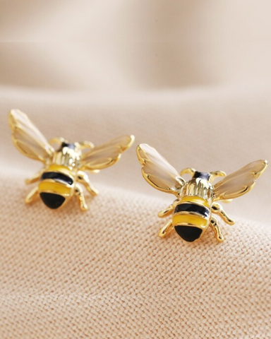 Bumble Bee Stud Earrings
